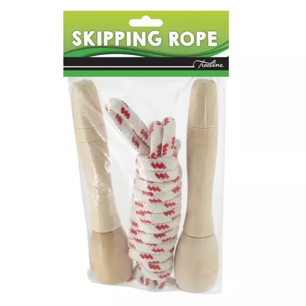 TREELINE Skipping Rope Wooden Handle TREELINE Skipping Rope Wooden Handle