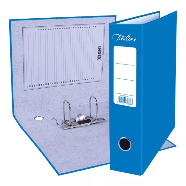 TREELINE A4 Lever Arch File Board 80mm Blue TREELINE A4 Lever Arch File Board 80mm Blue