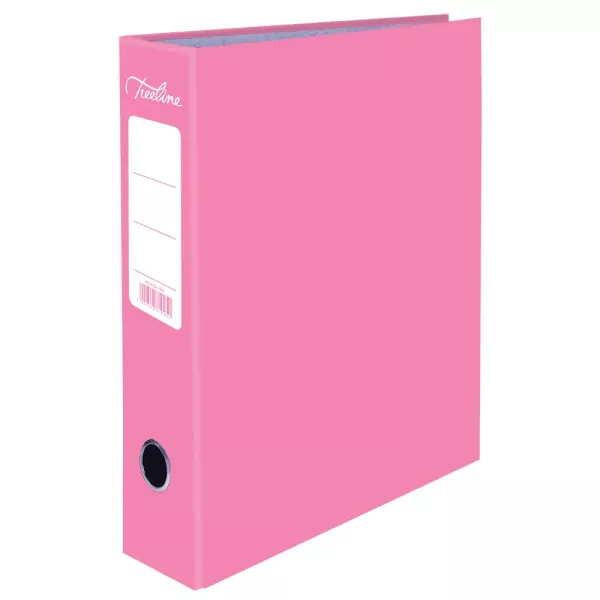TREELINE A4 Lever Arch File Board 80mm Pink TREELINE A4 Lever Arch File Board 80mm Pink