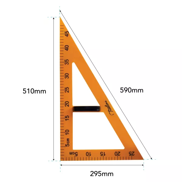 TREELINE Chalkboard 60 Degree Set Square - Yellow TREELINE Chalkboard 60 Degree Set Square - Yellow