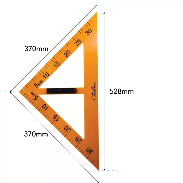 TREELINE Chalkboard 45 Degree Set Square - Yellow TREELINE Chalkboard 45 Degree Set Square - Yellow