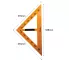 TREELINE Chalkboard 45 Degree Set Square - Yellow TREELINE Chalkboard 45 Degree Set Square - Yellow