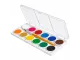 Adel Watercolour Paint Set 12 Colours Open Case Adel 12 Colour Watercolour Paint Set with Paintbrush Open Case