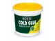 Alcolin Cold Glue Wood Glue Tub Yellow Lid View Alcolin Cold Glue wood glue tub with yellow lid shown from a raised angled top view