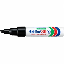 Artline 30 high performance permanent marker black with exposed chisel tip