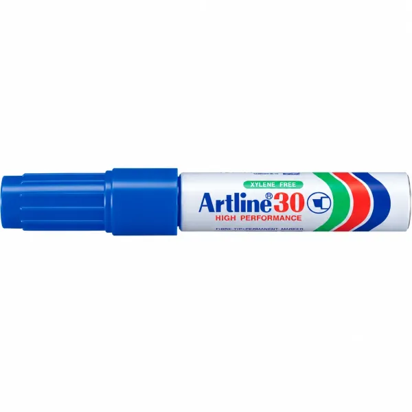 Artline 30 High Performance Permanent Marker Blue Artline 30 high performance permanent marker blue with exposed chisel tip