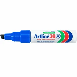 Artline 30 high performance permanent marker blue with exposed chisel tip