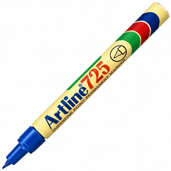 Artline 725 Superfine Permanent Marker Blue Artline 725 superfine permanent marker blue with cap