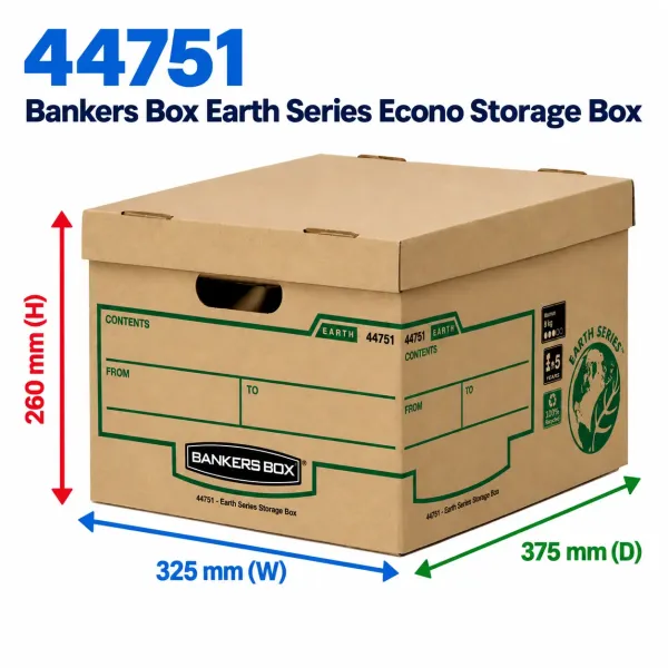 BANKERS BOX Earth Series Econo Storage Box - Pack of 25 BANKERS BOX Earth Series Econo Storage Box - Pack of 25