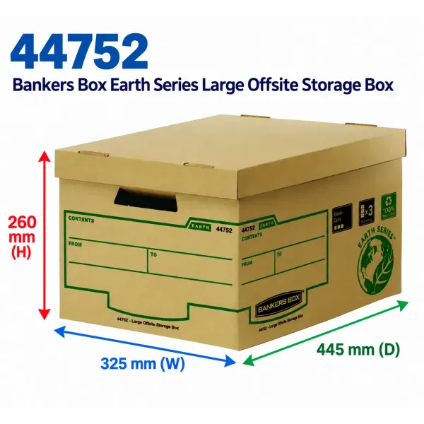 BANKERS BOX Earth Series Large Offsite Storage Box - Pack of 10 BANKERS BOX Earth Series Large Offsite Storage Box - Pack of 10