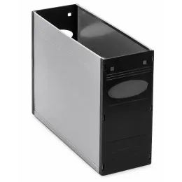 Bankers Box Solid Plastic Container Black - Pack of 4