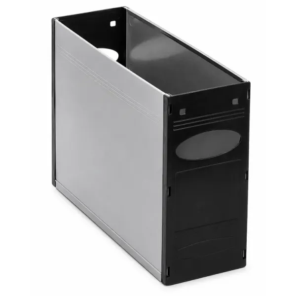 Bankers Box Solid Plastic Container Black - Pack of 4 Bankers Box Solid Plastic Container Black - Pack of 4