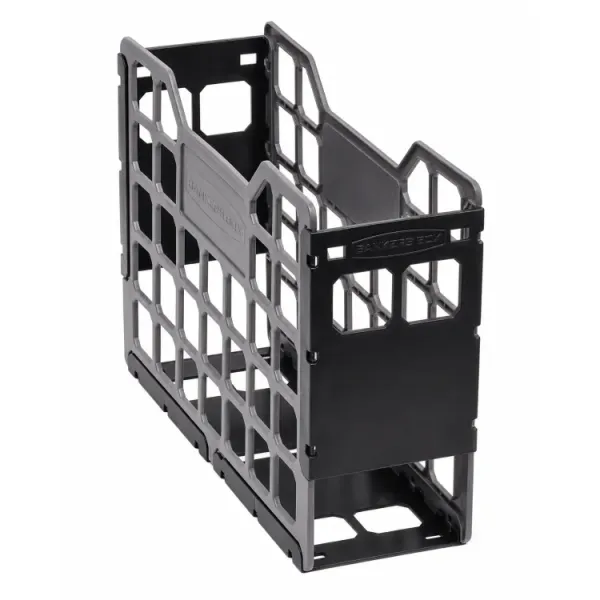 Bankers Box Slatted Econo Container Black - Pack of 4