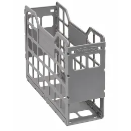 Bankers Box Slatted Econo Container Grey - Pack of 4