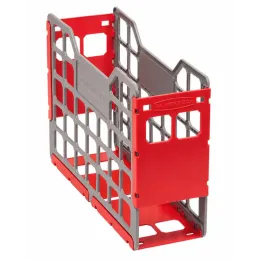 Bankers Box Slatted Econo Container Red - Pack of 4
