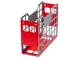 Bankers Box Slatted Econo Container Red - Pack of 4
