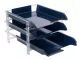 BANTEX Vision Letter Tray - 3 Tier - Blue