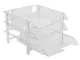 BANTEX Vision Letter Tray - 3 Tier - Clear