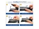 Loading instructions for a Bostitch desktop stapler showing how to refill staples