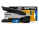 Bostitch 1108 InPower desktop stapler with retail packaging side view