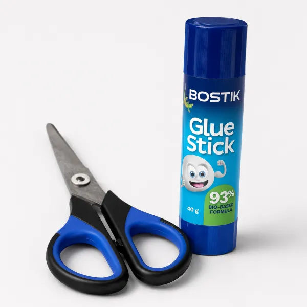 BOSTIK Cut 'n Paste - 40g Glue Stick & Scissor BOSTIK Cut 'n Paste - 40g Glue Stick & Scissor