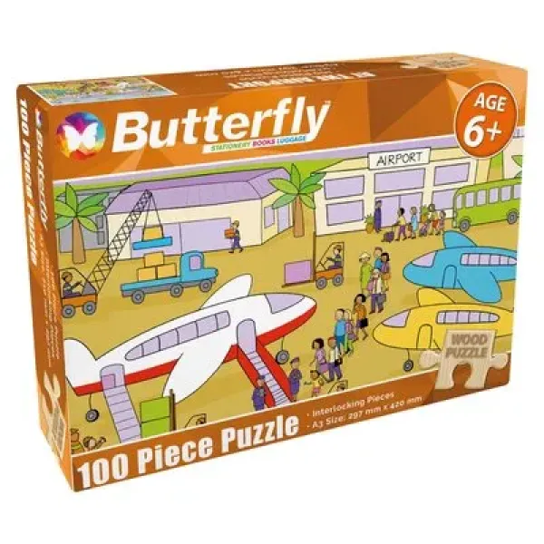 Butterfly 100 Piece Wooden Puzzle - Assorted Designs