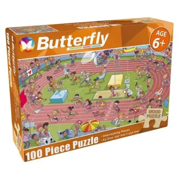 Butterfly 100 Piece Wooden Puzzle - Assorted Designs