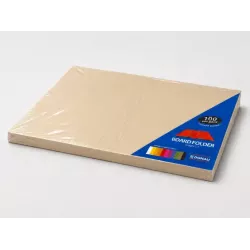 DONAU Bright Board Folders 180gsm Foolscap Buff Pack 100