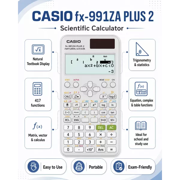 CASIO FX991ZA Plus 2 Scientific Calculator
