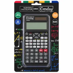 Croxley CX285ZA black scientific calculator with 285 functions in retail packaging