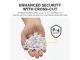 Fellowes AutoMax 150C P-4 cross-cut shredder showing secure 4 x 38 mm cut particles