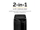 Fellowes AutoMax 350C shredder front angled view Fellowes AutoMax 350C P-4 cross-cut auto feed shredder front angled view