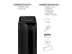 Fellowes AutoMax 550C shredder front angled view Fellowes AutoMax 550C P-4 cross-cut auto feed shredder front angled view