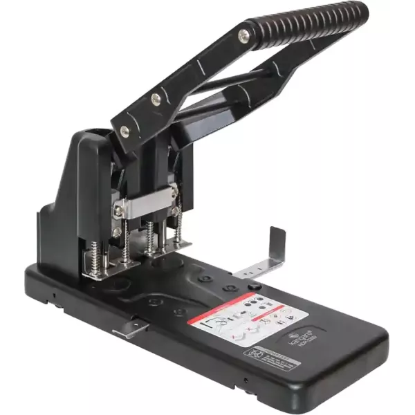 Kangaro HDP-2320 Heavy Duty Hole Punch Angle View Kangaro HDP-2320 heavy duty punch angled view showing handle and metal construction