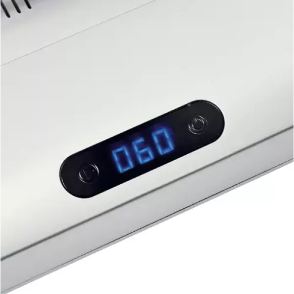 GBC TB500 heavy duty thermal binding machine in silver showing compact front angled view