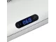 Close-up of the GBC TB500 thermal binding machine digital timer display and control button