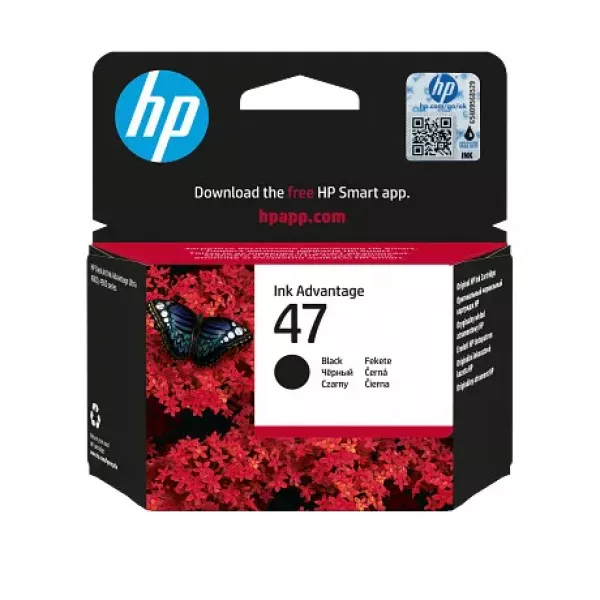 HP 47 Black Original Ink Cartridge (6ZD21AE)