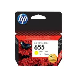 HP 655 Yellow Original Ink Cartridge (CZ112AE)
