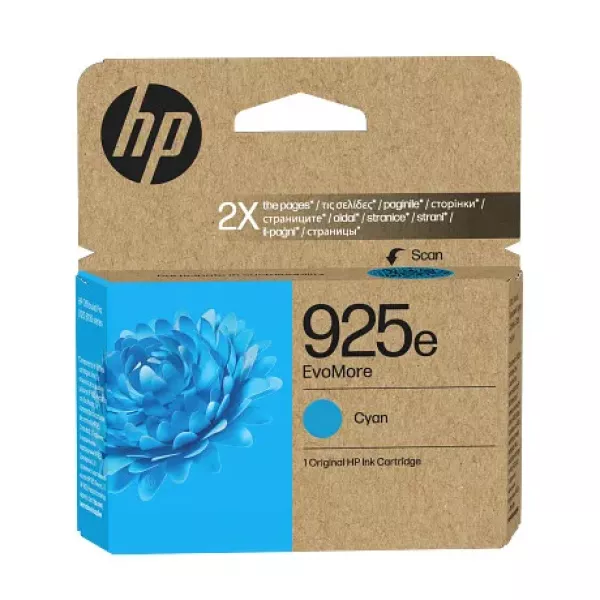 HP 925e EvoMore Cyan Original Ink Cartridge (4K0W0PE) HP 925e EvoMore Cyan Original Ink Cartridge (4K0W0PE)