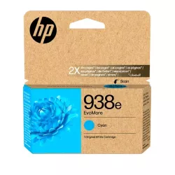 HP 938e EvoMore Cyan Original Ink Cartridge (4S6X9PE) HP 938e EvoMore Cyan Original Ink Cartridge (4S6X9PE)