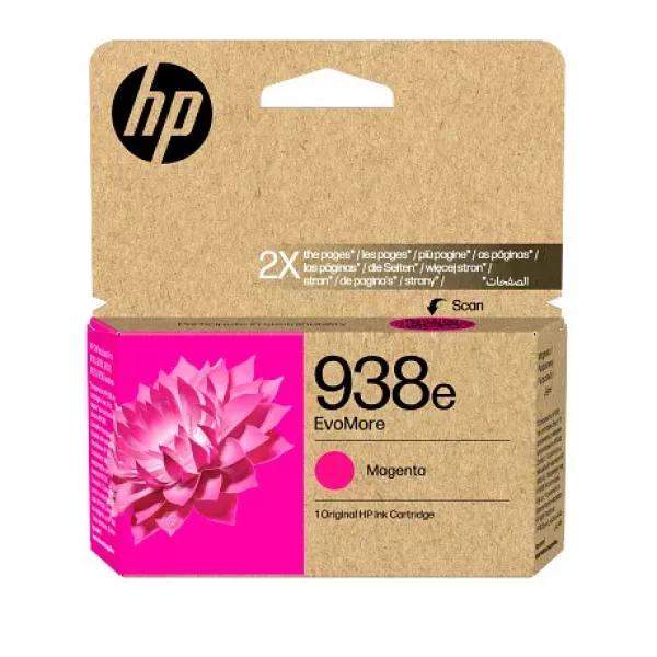 HP 938e EvoMore Magenta Original Ink Cartridge (4S6Y0PE)