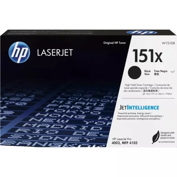 HP 151X Black High Yield Original Toner Cartridge (W1510X)