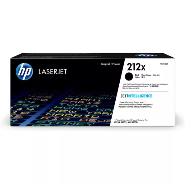 HP 212X Black High Yield Original Toner Cartridge (W2120X)