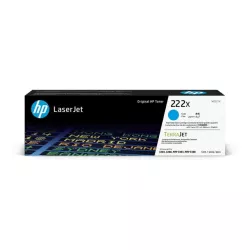 HP 222X Cyan High Yield Original Toner Cartridge (W2221X)