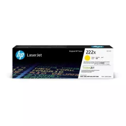 HP 222X Yellow High Yield Original Toner Cartridge (W2222X)