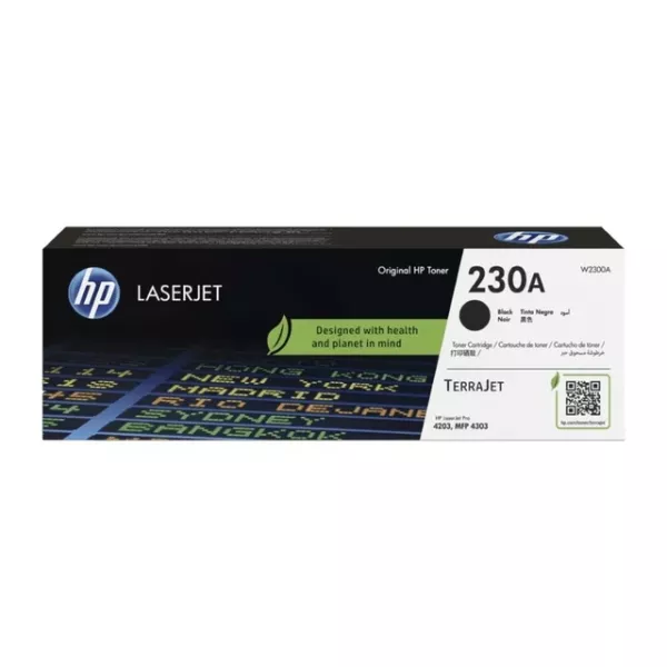 HP 230A Black Original Toner Cartridge (W2300A)