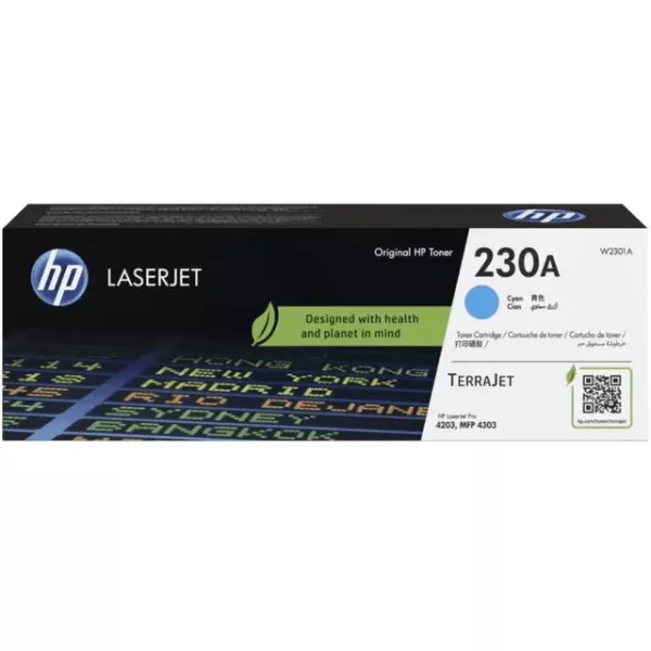 HP 230A Cyan Original Toner Cartridge (W2301A) HP 230A Cyan Original Toner Cartridge (W2301A)