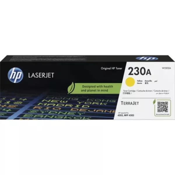 HP 230A Yellow Original Toner Cartridge (W2302A)