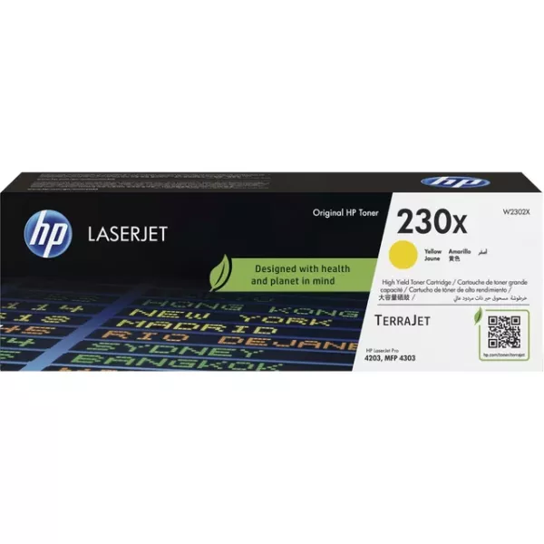 HP 230X Yellow High Yield Original Toner Cartridge (W2302X) HP 230X Yellow High Yield Original Toner Cartridge (W2302X)