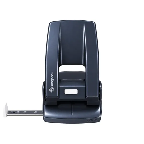 KANGARO AION-60 Heavy Duty 2-Hole Punch 60 Sheet KANGARO AION-60 heavy duty 2-hole punch with adjustable paper guide